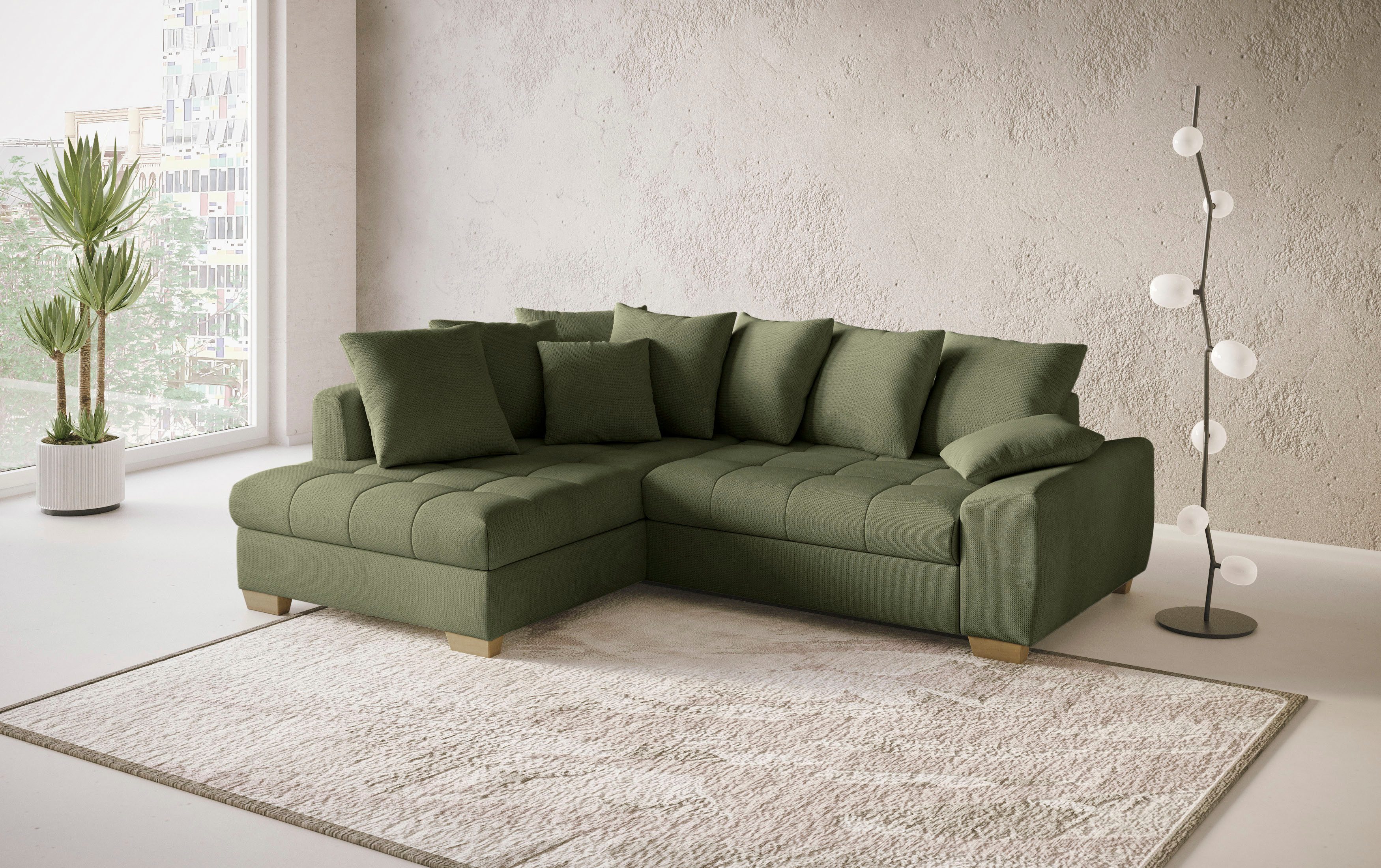 Mr. Couch Ecksofa Nikita II, L-Form, Wahlweise mit Bettfunktion, Bettkasten günstig online kaufen