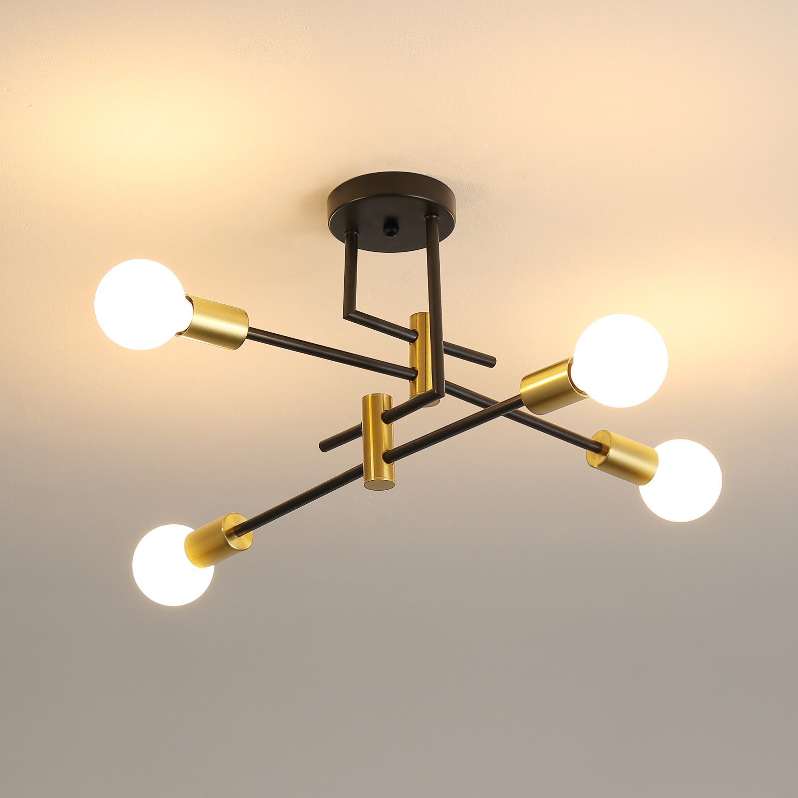 Goeco Deckenleuchte Eisen-Dekolampe, kreative Deckenlampe, Wohnzimmerlampe, günstig online kaufen