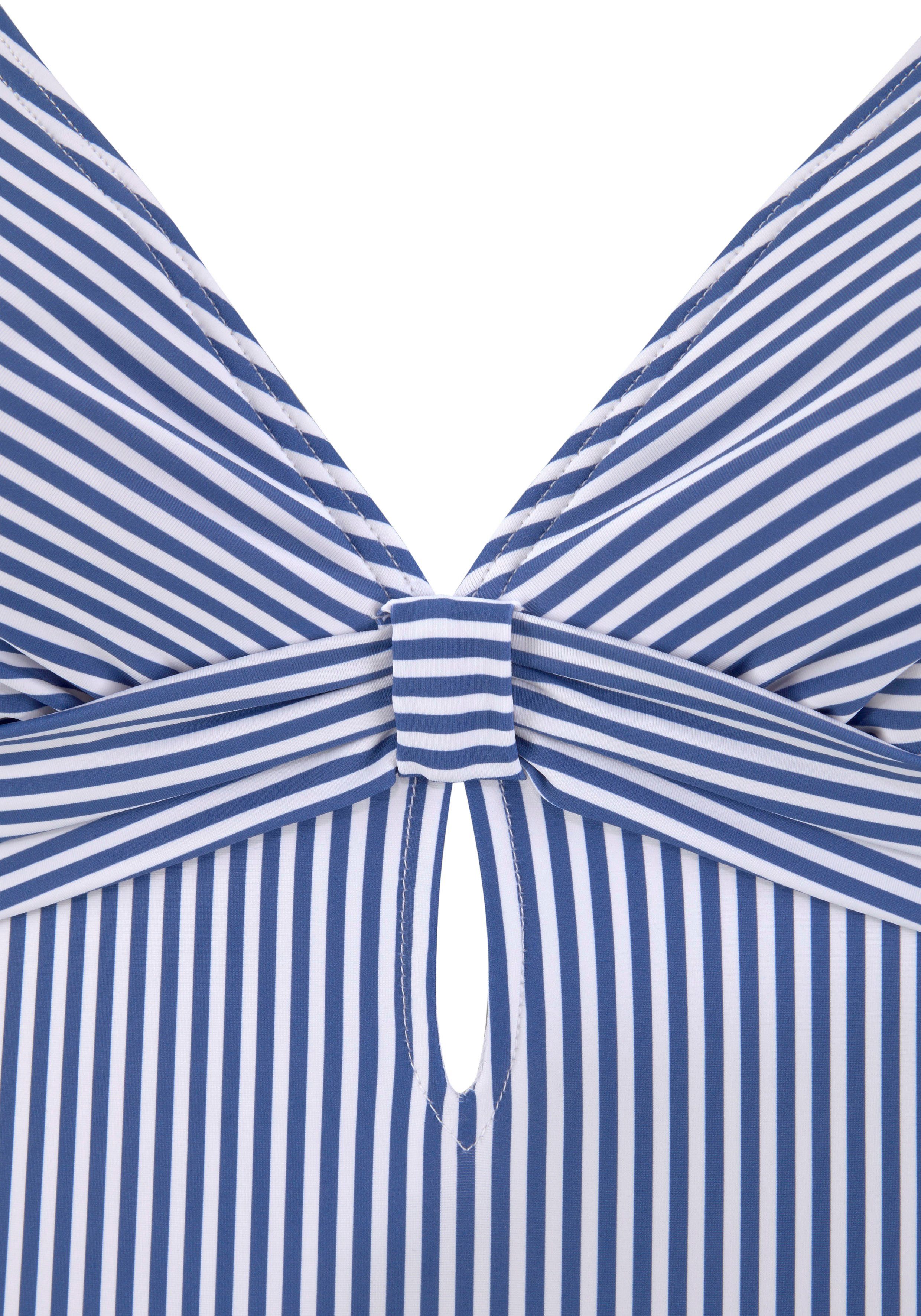 s.Oliver Badeanzug mit V-Ausschnitt und Cut-Out
