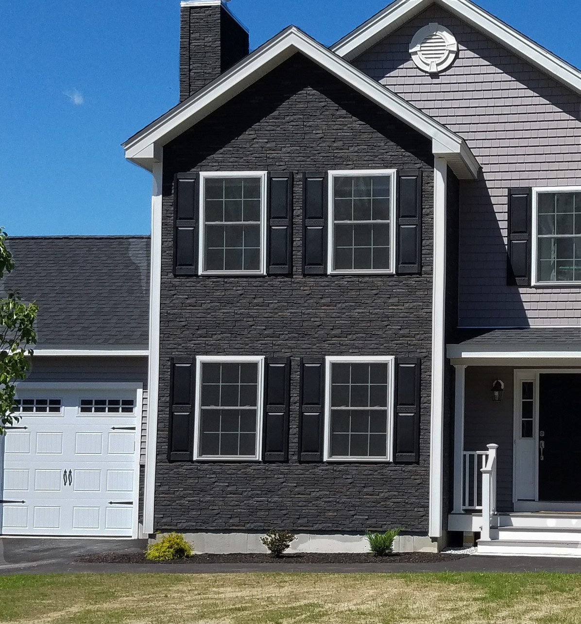 NOVIK Verkleidungspaneel NovikStone DS Platte 105x33cm 10 Stück 2,32qm Schichtstein dunkel, BxL: 51,44x114,3 cm, 0,46 qm, (Karton mit 10 Platten, 5,88 qm) Wandverkleidung mit 3-D-Effekt, problemlose Montage, Natursteinoptik