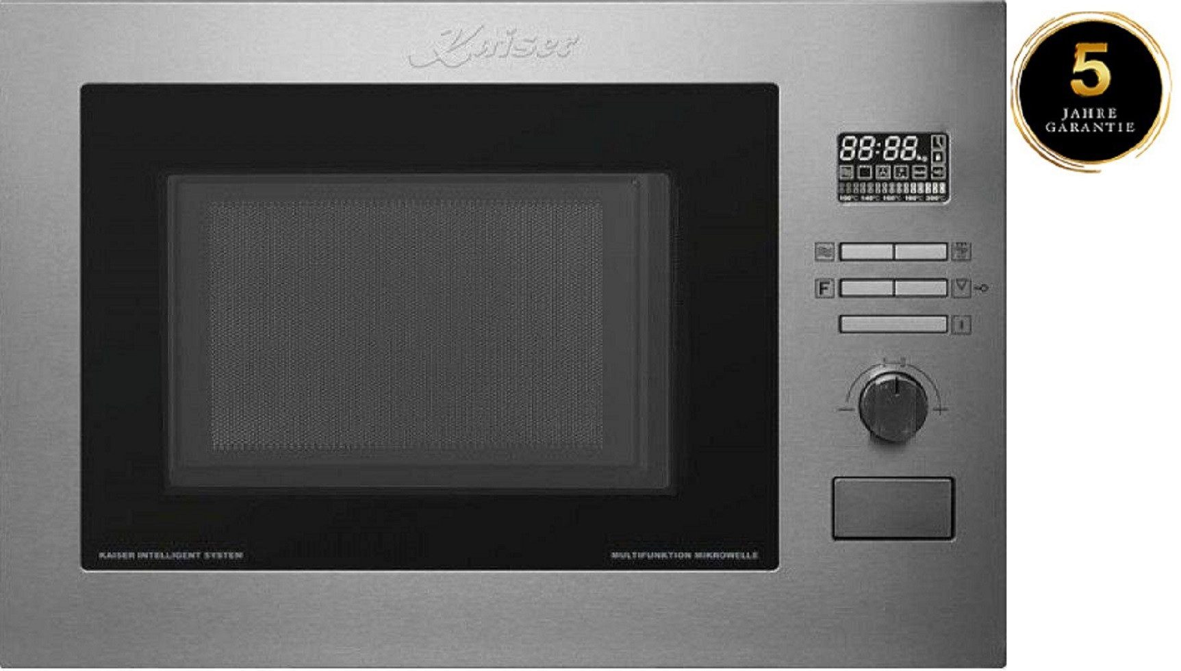 Kaiser Küchengeräte Einbau-Mikrowelle EM 2520+5 Jahres Garantie, 25,00 l, Einbau-Mikrowelle, 25 l, 60cm
