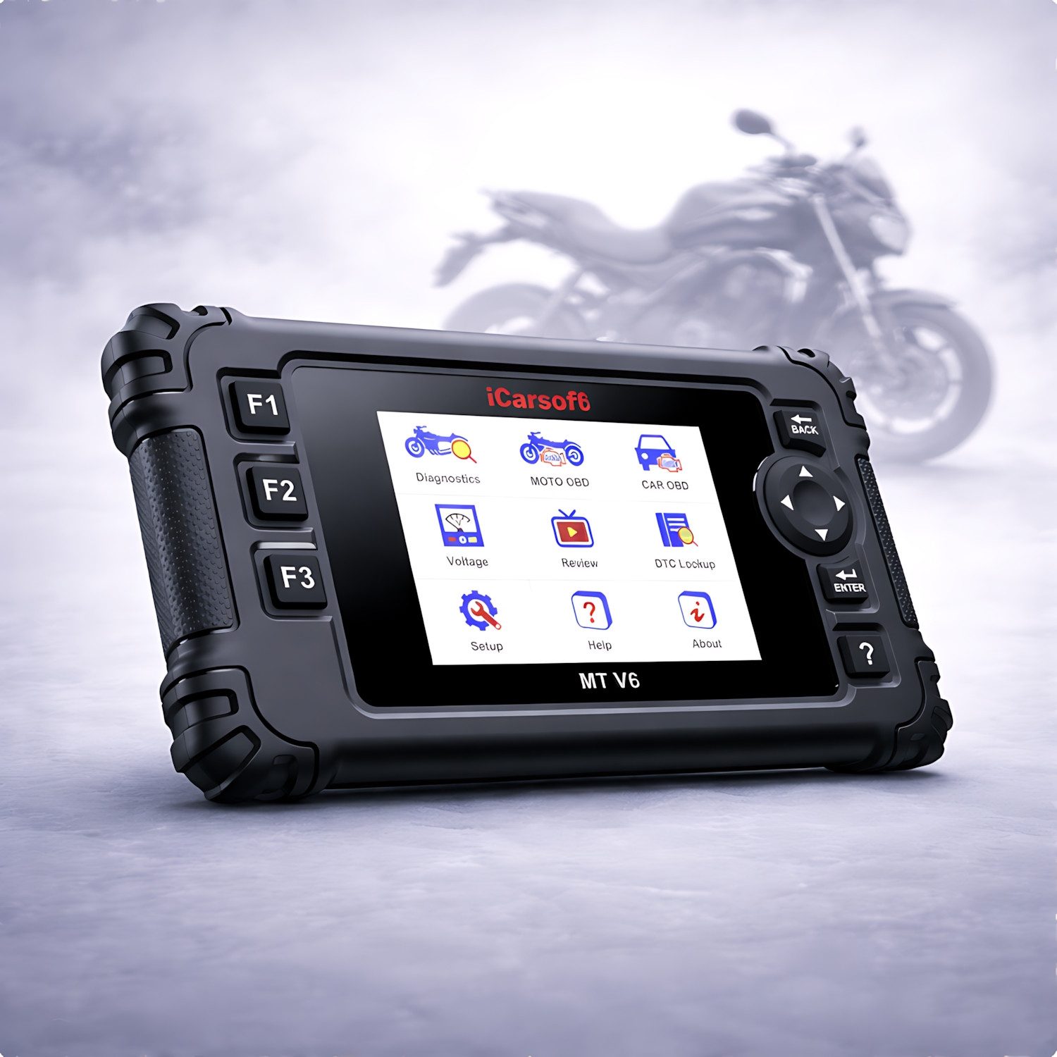 iCarsoft OBD2-Diagnosegerät MT V6 für TRIUMPH Motorräder OBD Scanner +Adapter +Updates