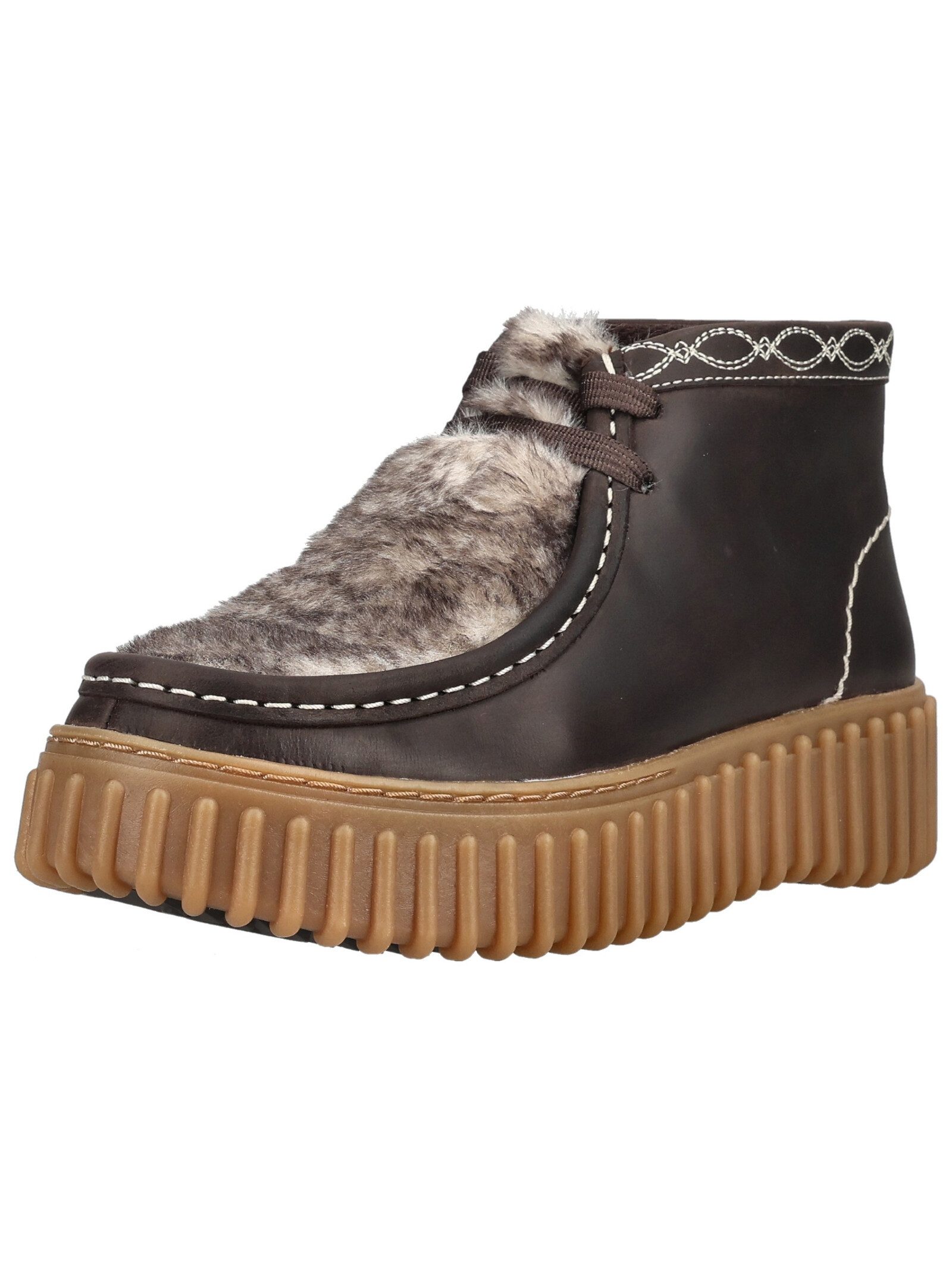 Clarks Stiefelette Leder . Schnürstiefelette
