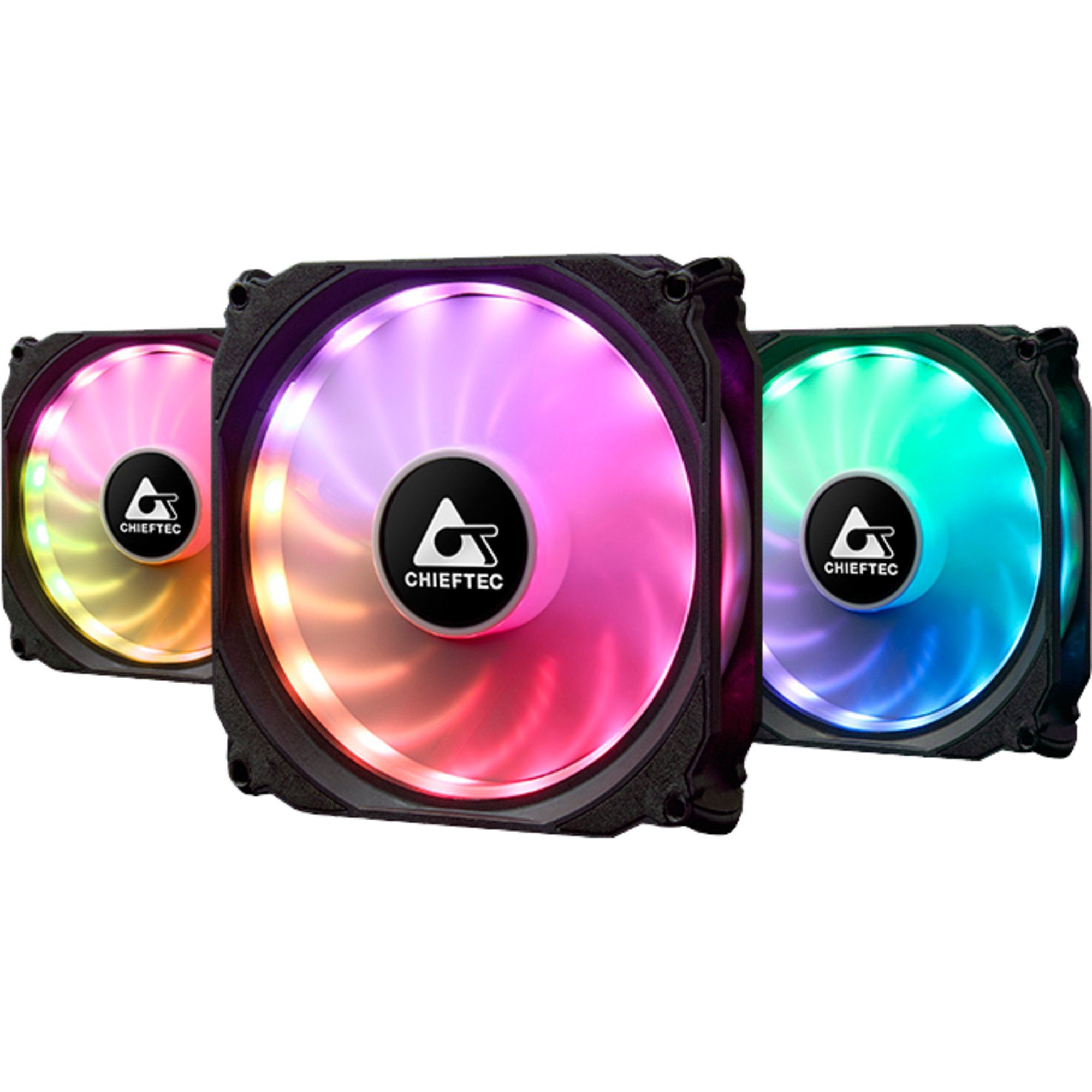 Gehäuselüfter Chieftec CF-3012-RGB 3er-RGB Lüfter Set (Tornado)