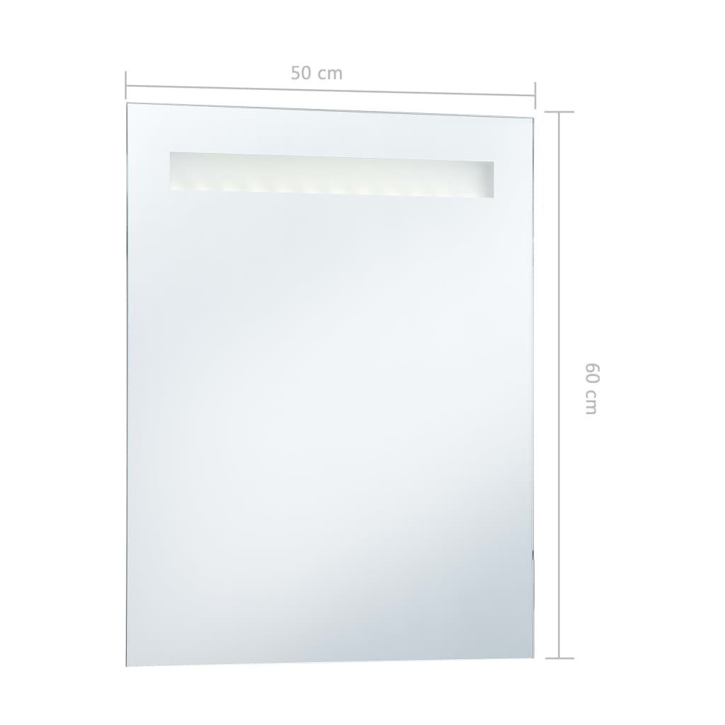 furnicato Wandspiegel LEDs Badezimmer-mit cm 50x60