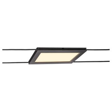 SLV Deckenleuchte LED Seilsystemleuchte Tenseo in Schwarz 9,8W 750lm, keine Angabe, Leuchtmittel enthalten: Ja, fest verbaut, LED, warmweiss, Seilsystem