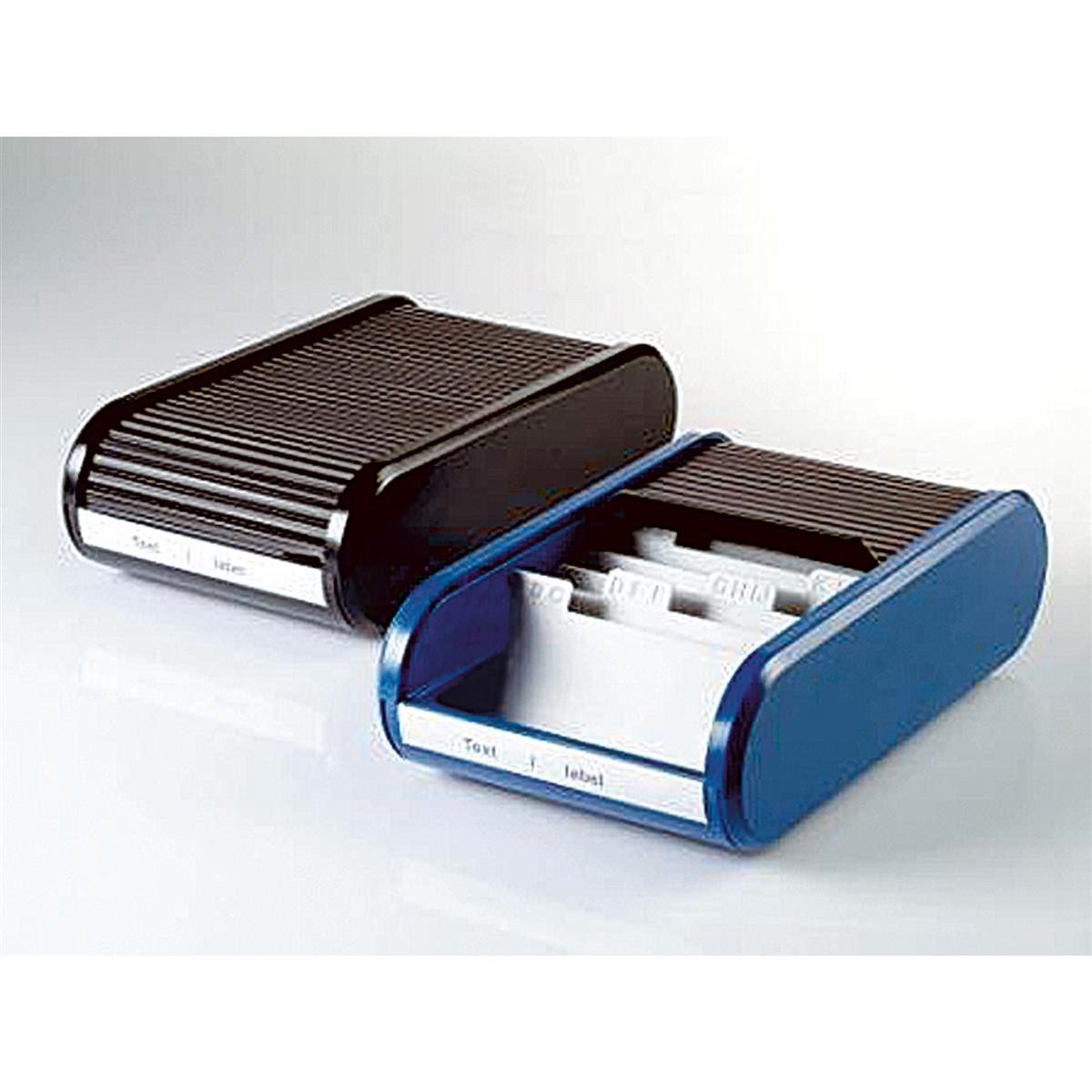HELIT Ringbuchmappe helit H6218093 Visitenkartenbox Linear blau