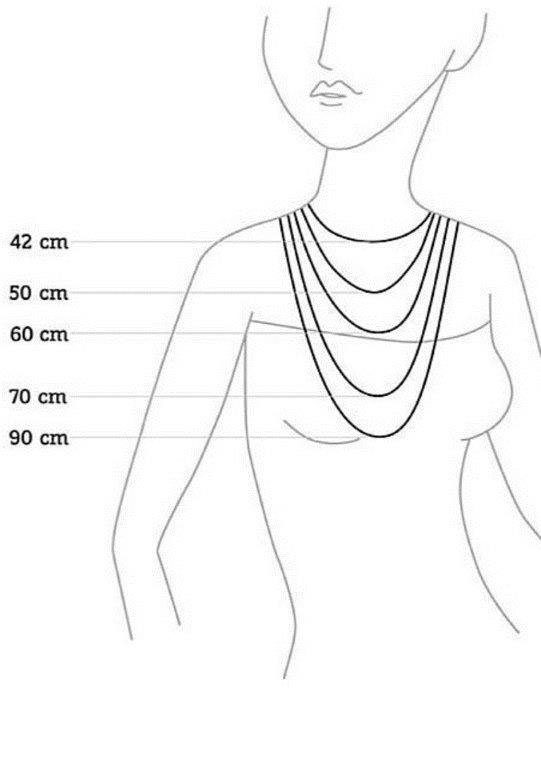 J.Jayz Perlenkette creme mit Glasperle Perlkette