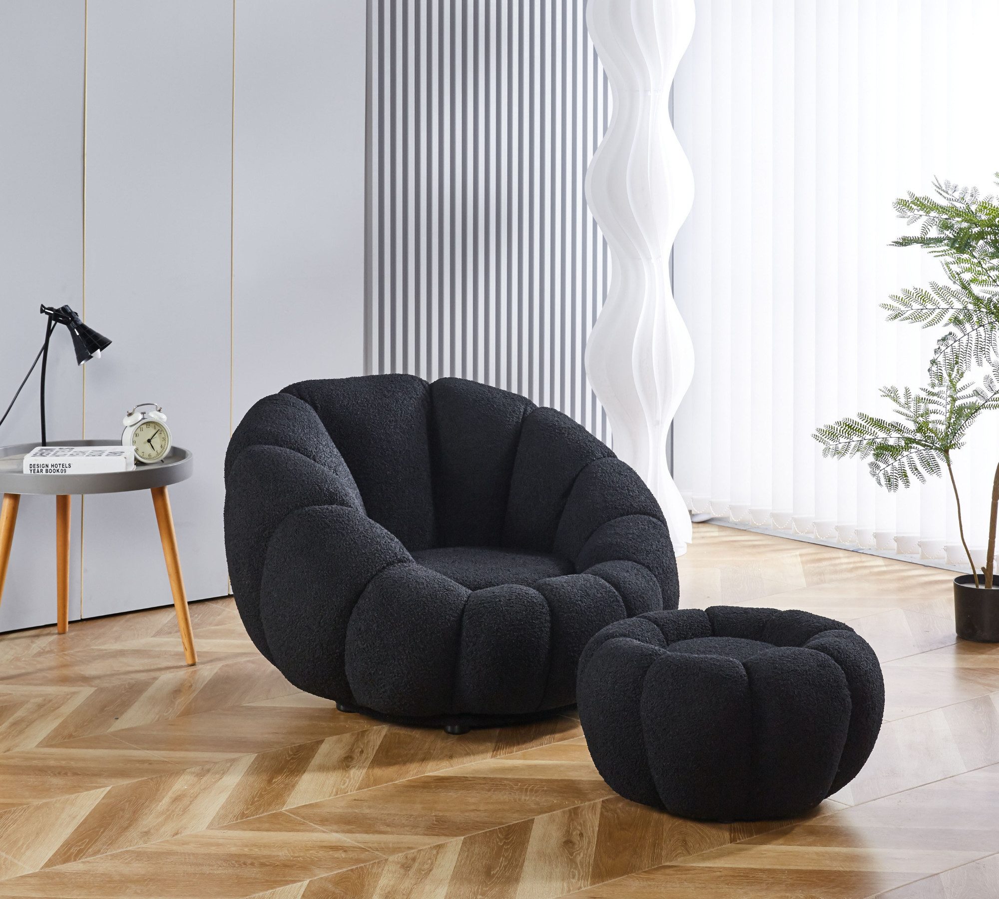 alesvelt Drehsessel Kürbis Sessel 360° Drehfunktion günstig online kaufen