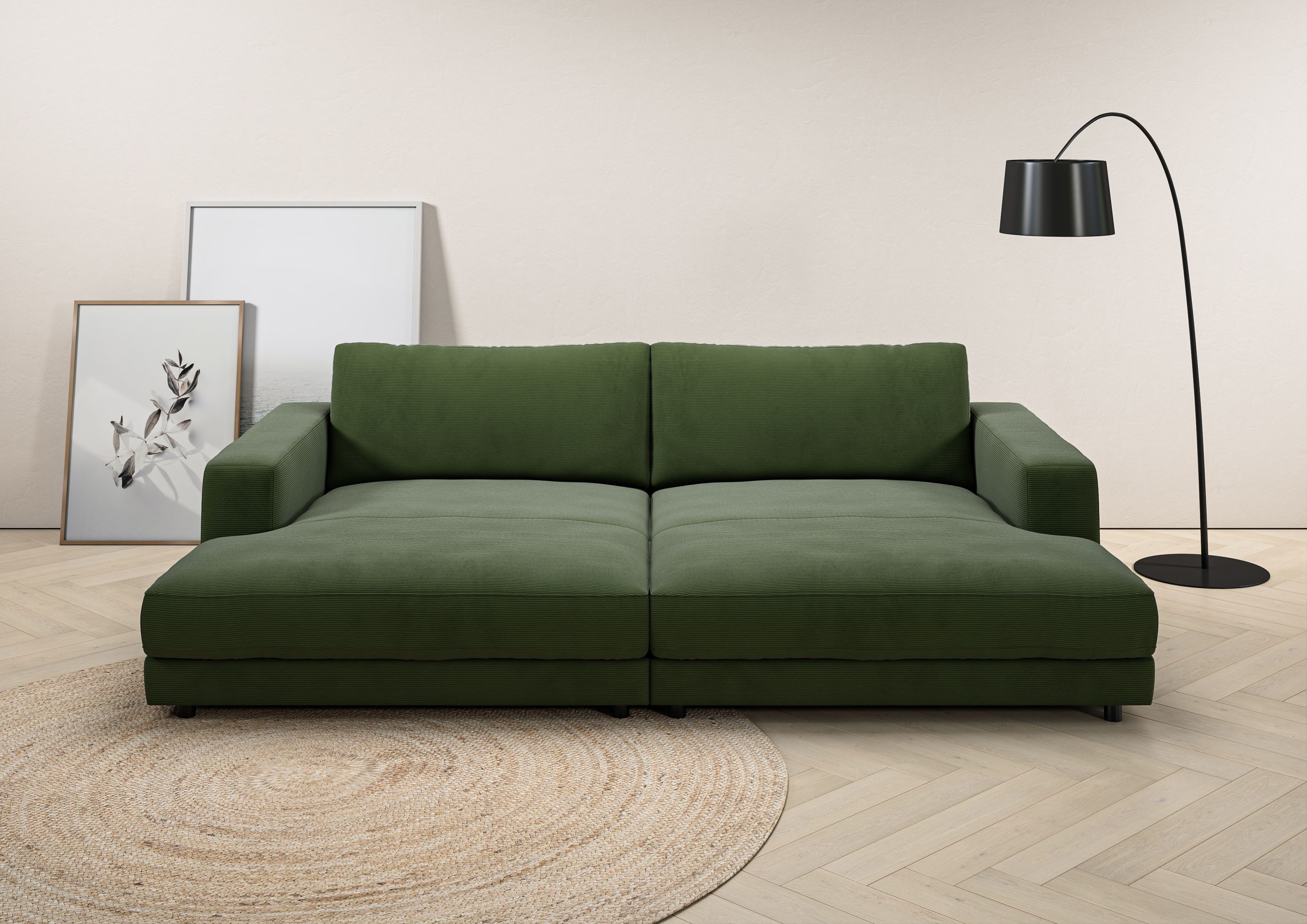 Home affaire Loungesofa Enisa, B/T/H: 290/170/85 cm, Zeitloses und stylisches Loungemöbel, Mega-Sofa, Big-Sofa XXL