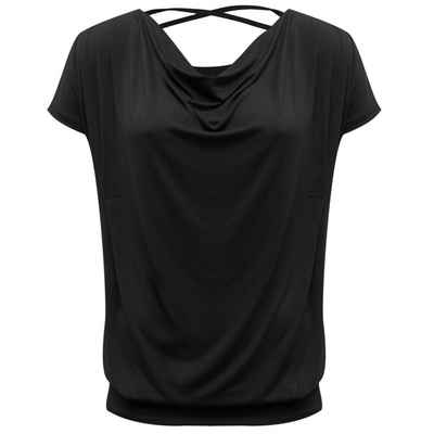 Yogistar Yoga & Relax Shirt Yoga Shirt Flowing Batwing Ala (1-tlg) Stylish und bequem: hochwertiges Top mit Fledermausärmeln.