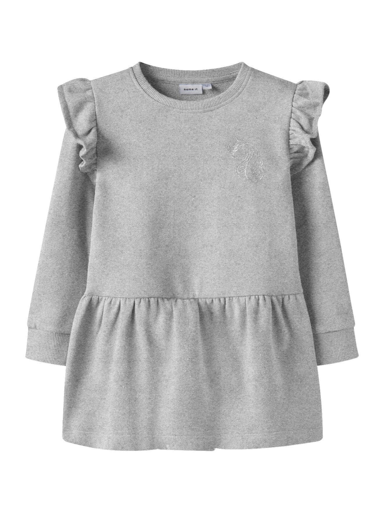 Name It Minikleid Sweatkleid Mädchen mit Glitzer