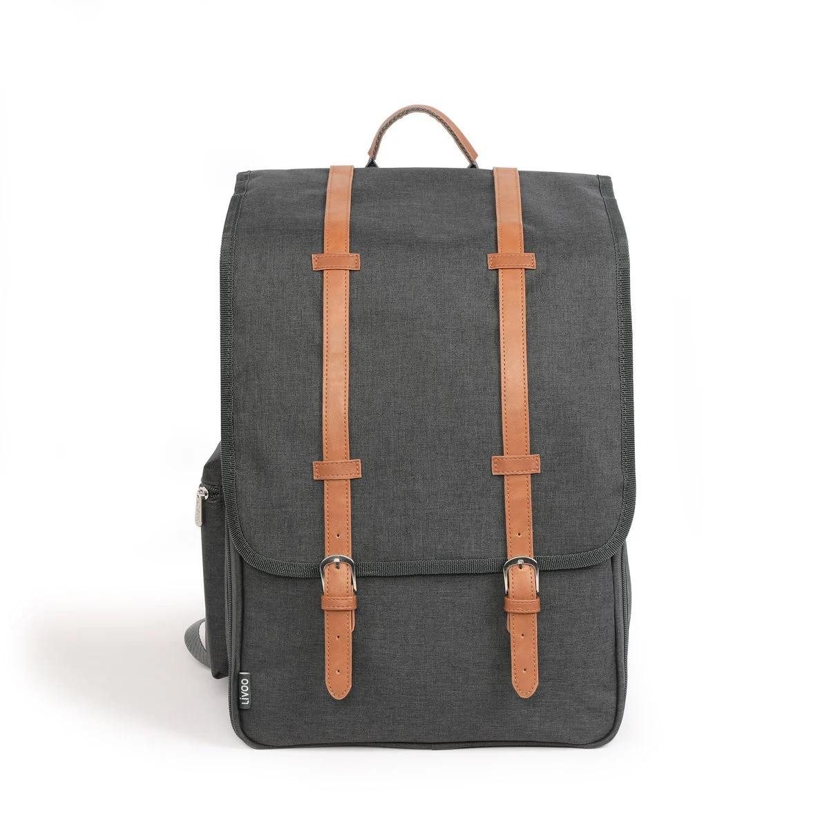 LIVOO Picknickrucksack Picknick Rucksack mit Ausstattung für 4 Personen