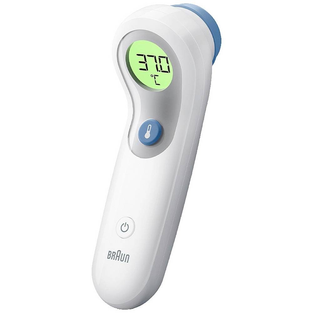 Braun Fieberthermometer No touch + touch Fieberthermometer BNT300WE, Mit LED Beleuchtung
