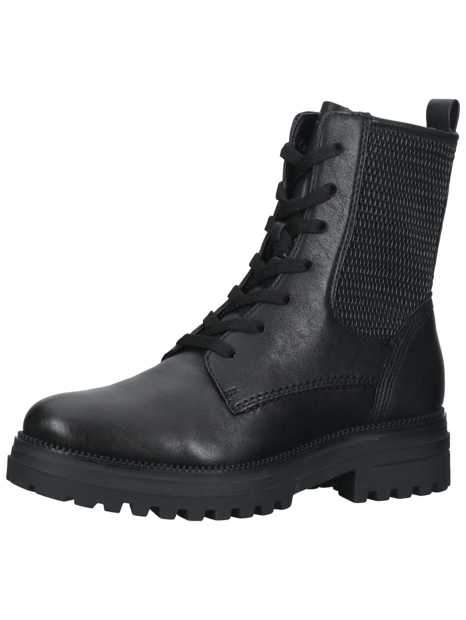 Stiefelette Lederimitat . Schnürstiefelette