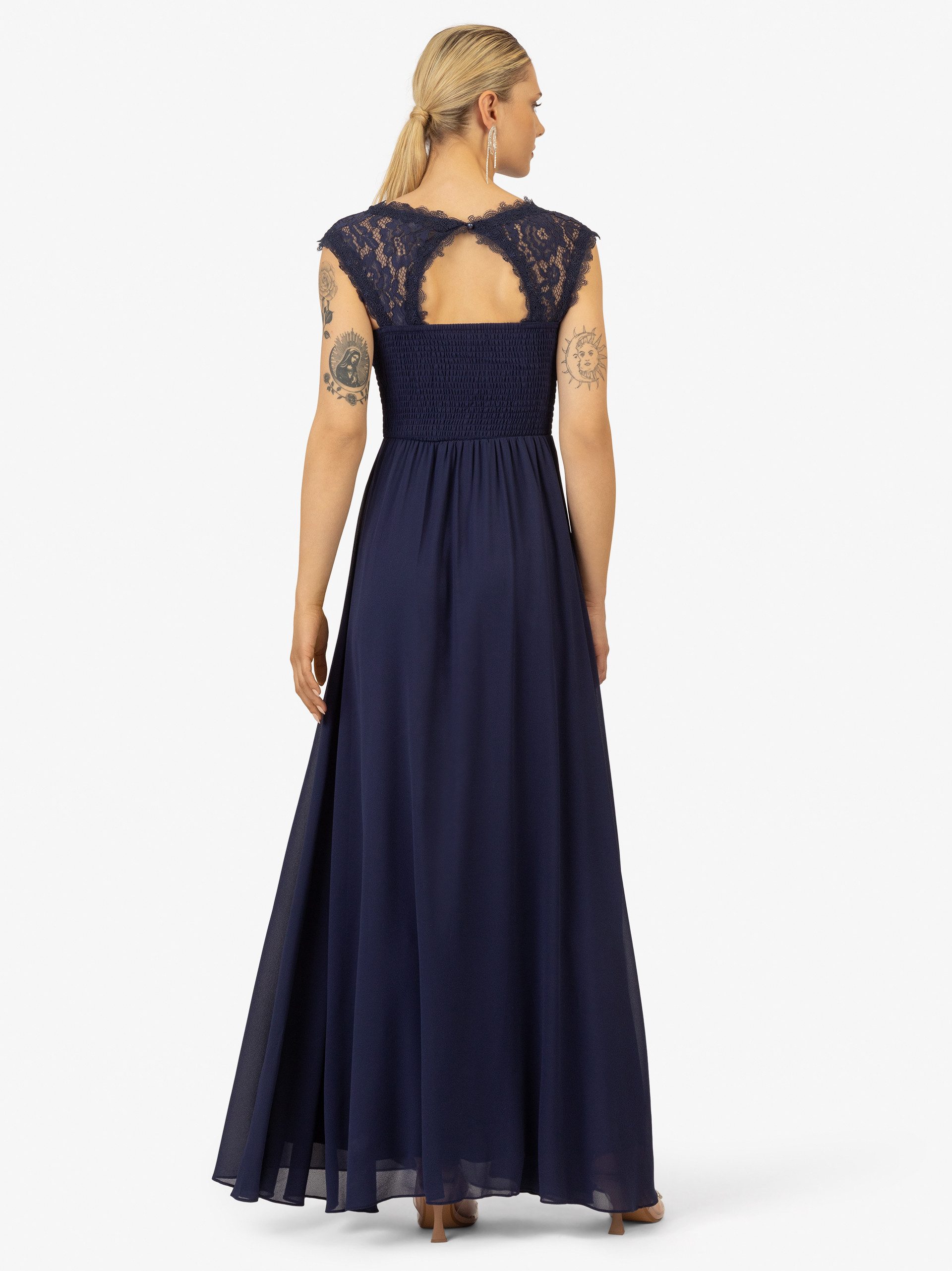 Kraimod Abendkleid aus hochwertigem Polyester Material mit Rundhalsausschnitt