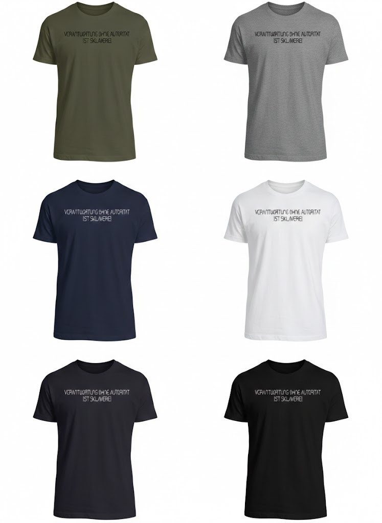 Blondie & Brownie T-Shirt Verantwortung ohne Autorität ist Sklaverei Dune Spruch