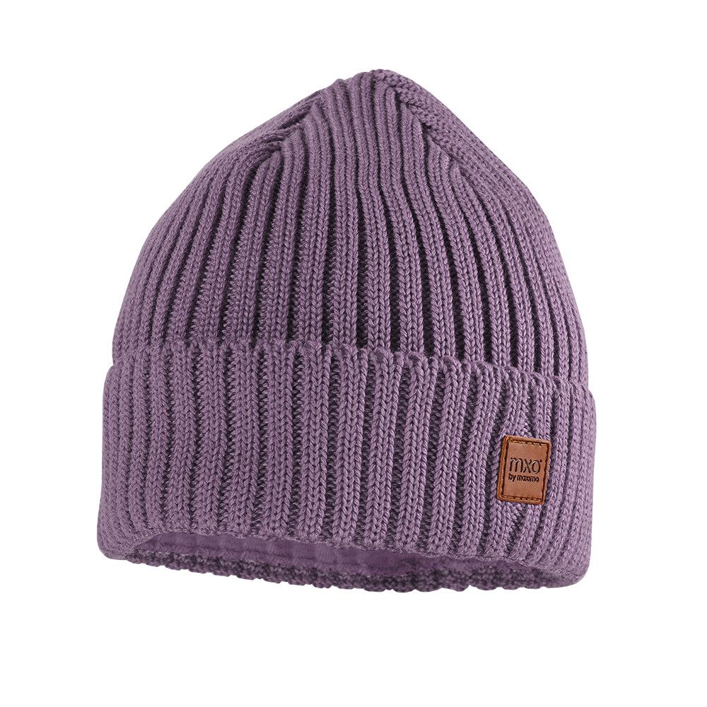 MAXIMO Strickmütze Wolle, gefüttert, breiter Umschlag