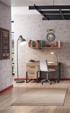 Möbel-Lux Schreibtisch Almila Irony, mit USB und Schubladen