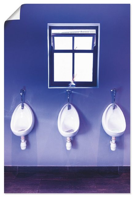 Artland Wandbild »Toilette«, Innenarchitektur (1 Stück), in vielen Größen & Produktarten - Alubild / Outdoorbild für den Außenbereich, Leinwandbild, Poster, Wandaufkleber / Wandtattoo auch für Badezimmer geeignet-Otto