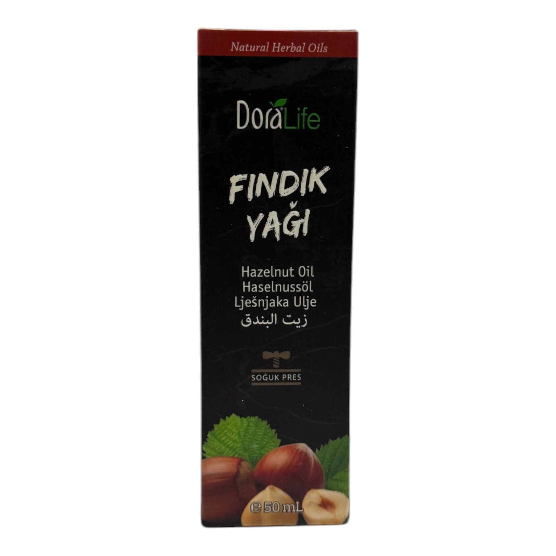 DoraLife Körperöl, Haselnussöl kaltgepresst 50ml