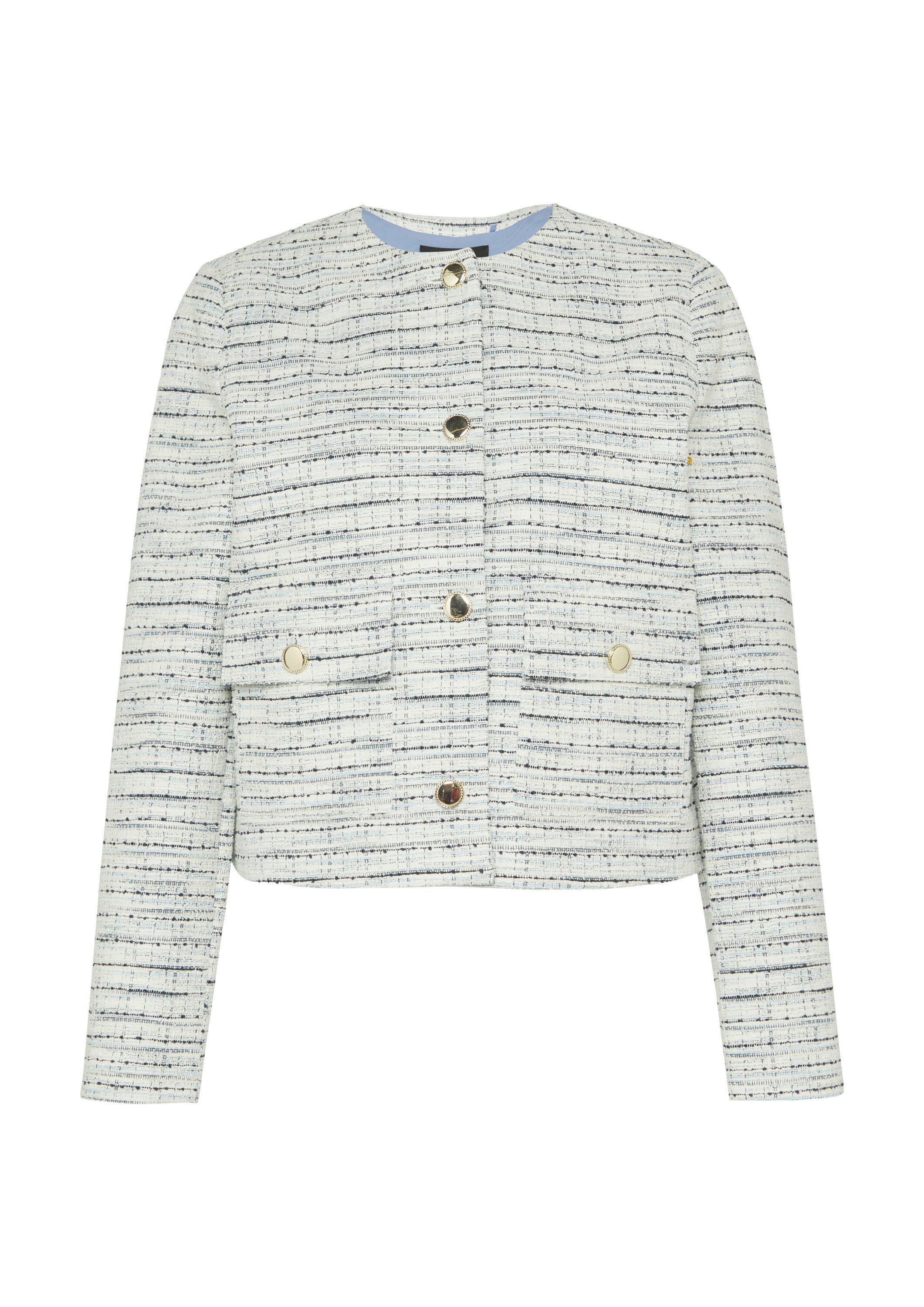 s.Oliver Jackenblazer Indoor-Blazer Gefütterte Bouclé-Jacke mit Zierknöpfen günstig online kaufen