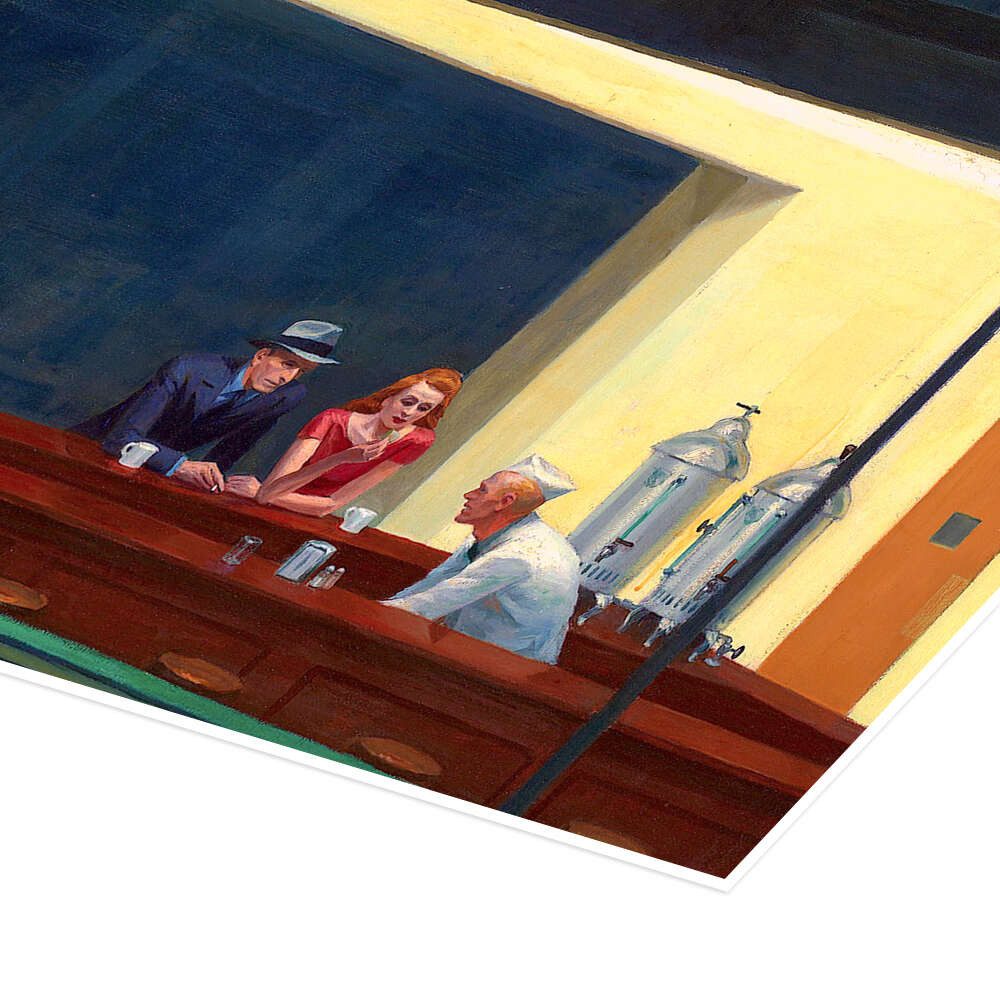 Posterlounge Wandbild Nachtschwärmer (Detail) I, Edward Hopper, erhältlich als Poster, Leinwandbild, Wandsticker oder Acrylglasbild