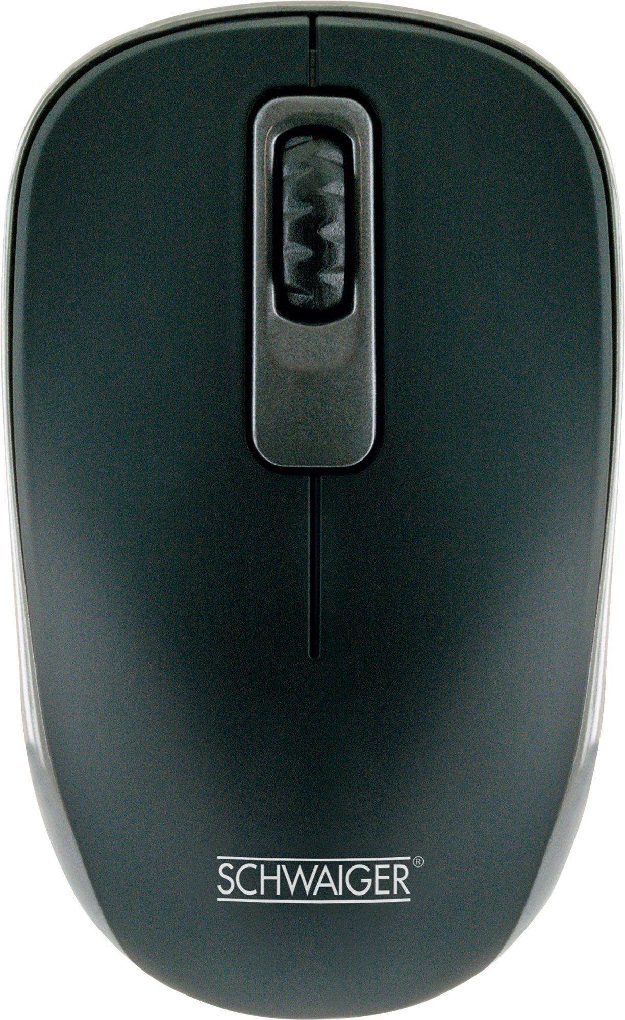 Schwaiger OM1000 013 Mäuse (kabellos, Funk, für Links- und Rechtshänder)
