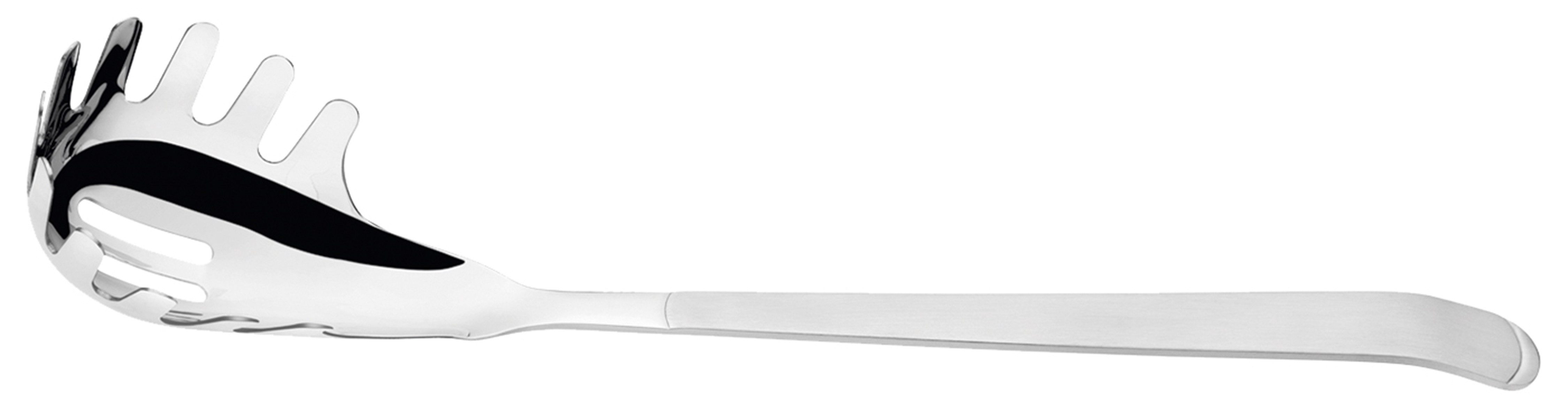 Michelangelo Nudellöffel GASTRONOM, 31 cm, Edelstahl rostfrei 18/10, mit tiefen Zinken für sicheres Greifen und Portionieren von Pasta