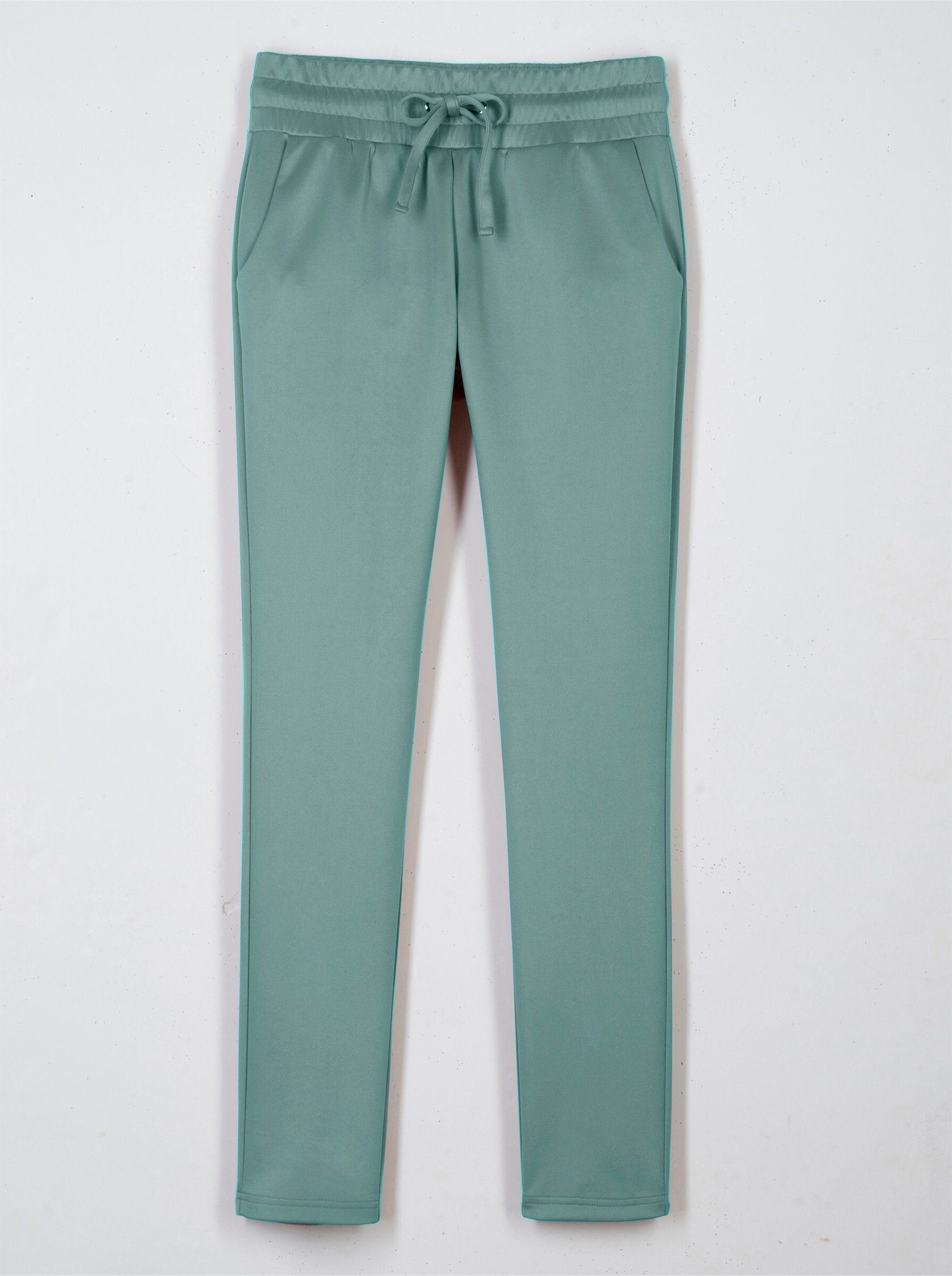 Sieh an! Jerseyhose Schlupfhose . mit Rundum-Dehnbund und Bindeband