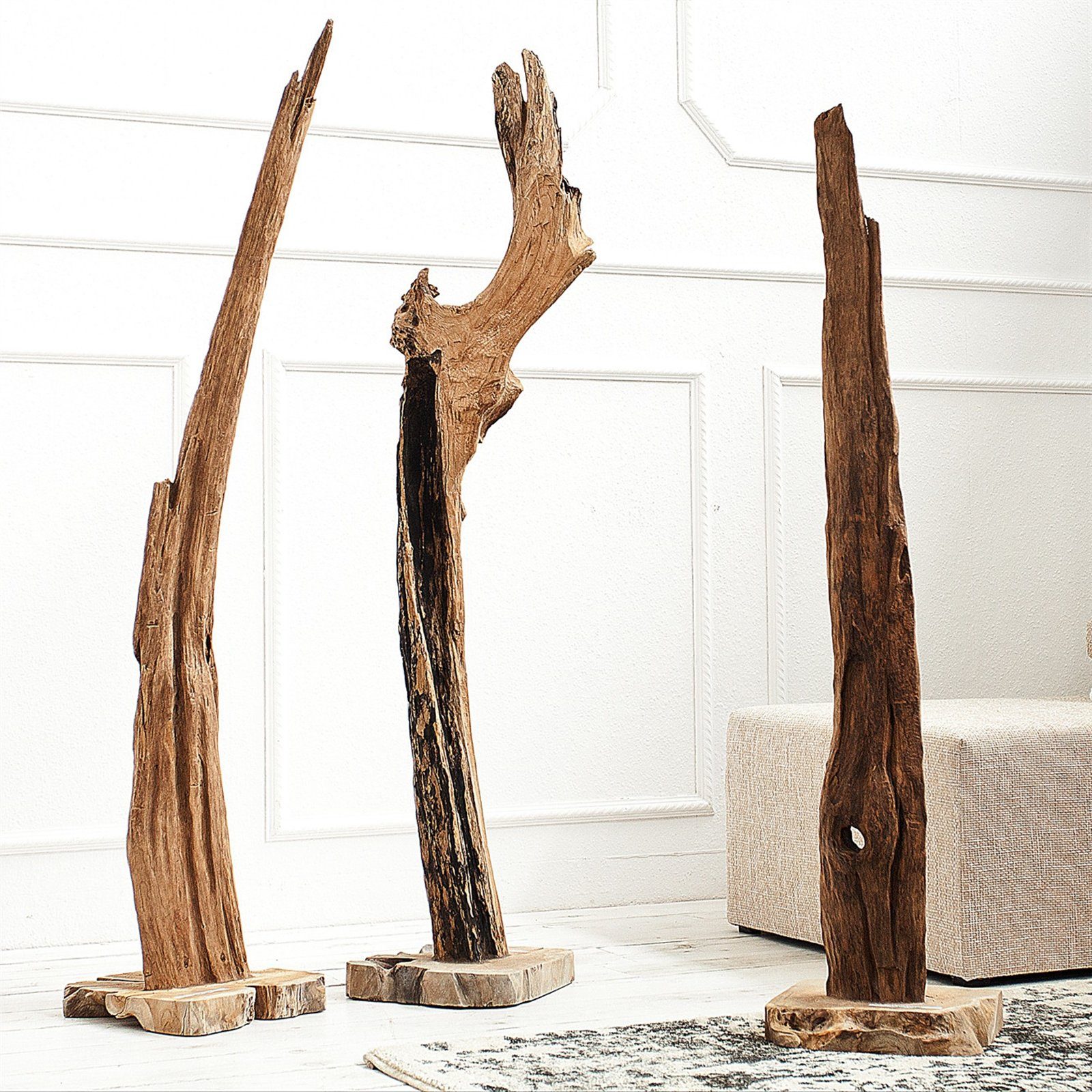 120-150 DESIGN Holzfigur Treibholz, DEKO "TREIBGUT", cm, DELIGHTS Unikat, SKULPTUR Skulptur