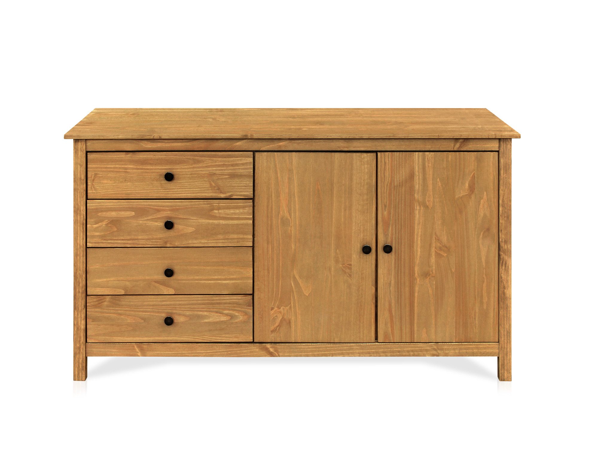 Moebel-Eins Kommode, TOBINO Sideboard, Material Massivholz, Kiefer gewachst