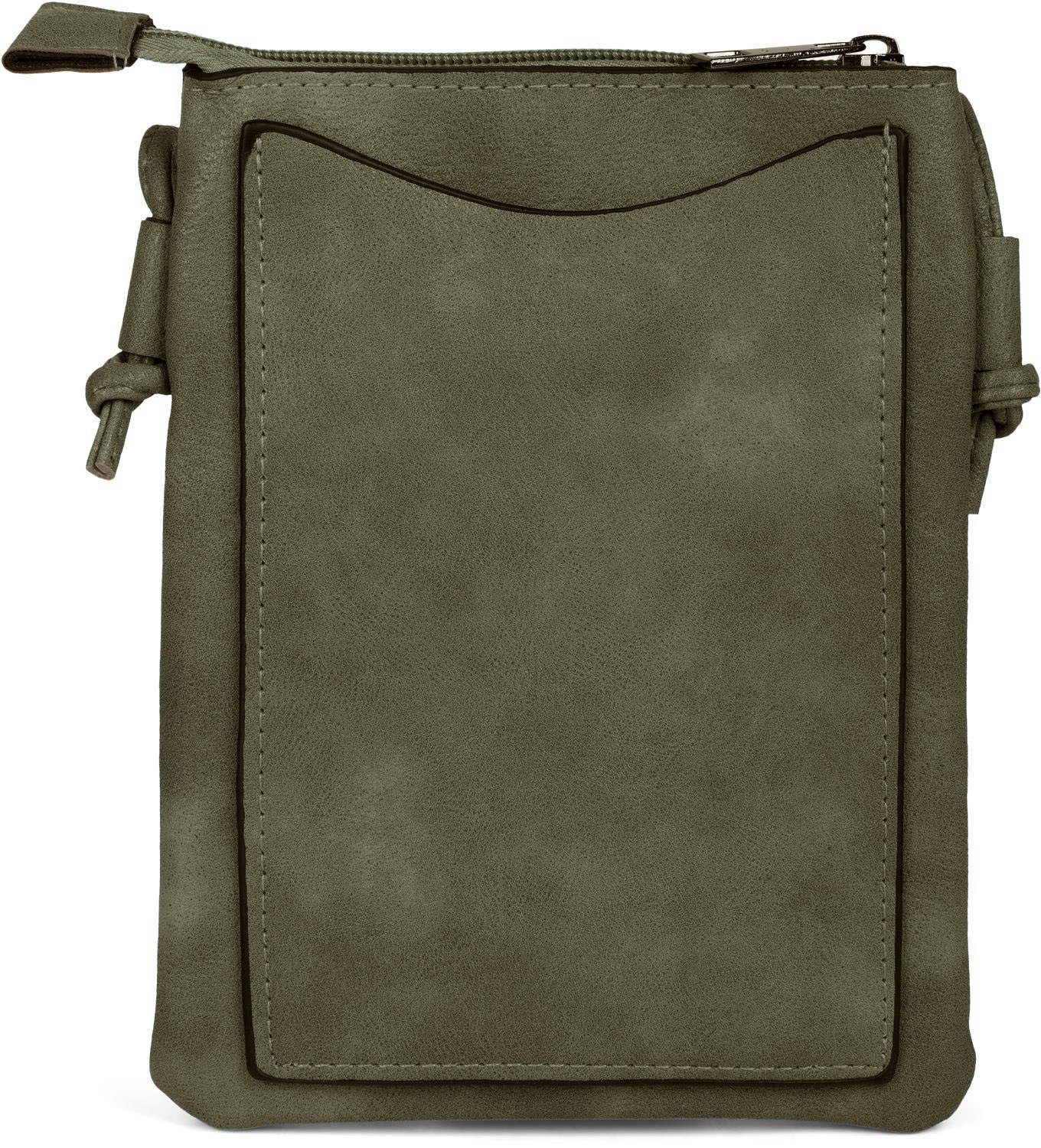 styleBREAKER Mini Bag Mini Umhängetasche mit ZickZack Cutout und Nieten (1- günstig online kaufen