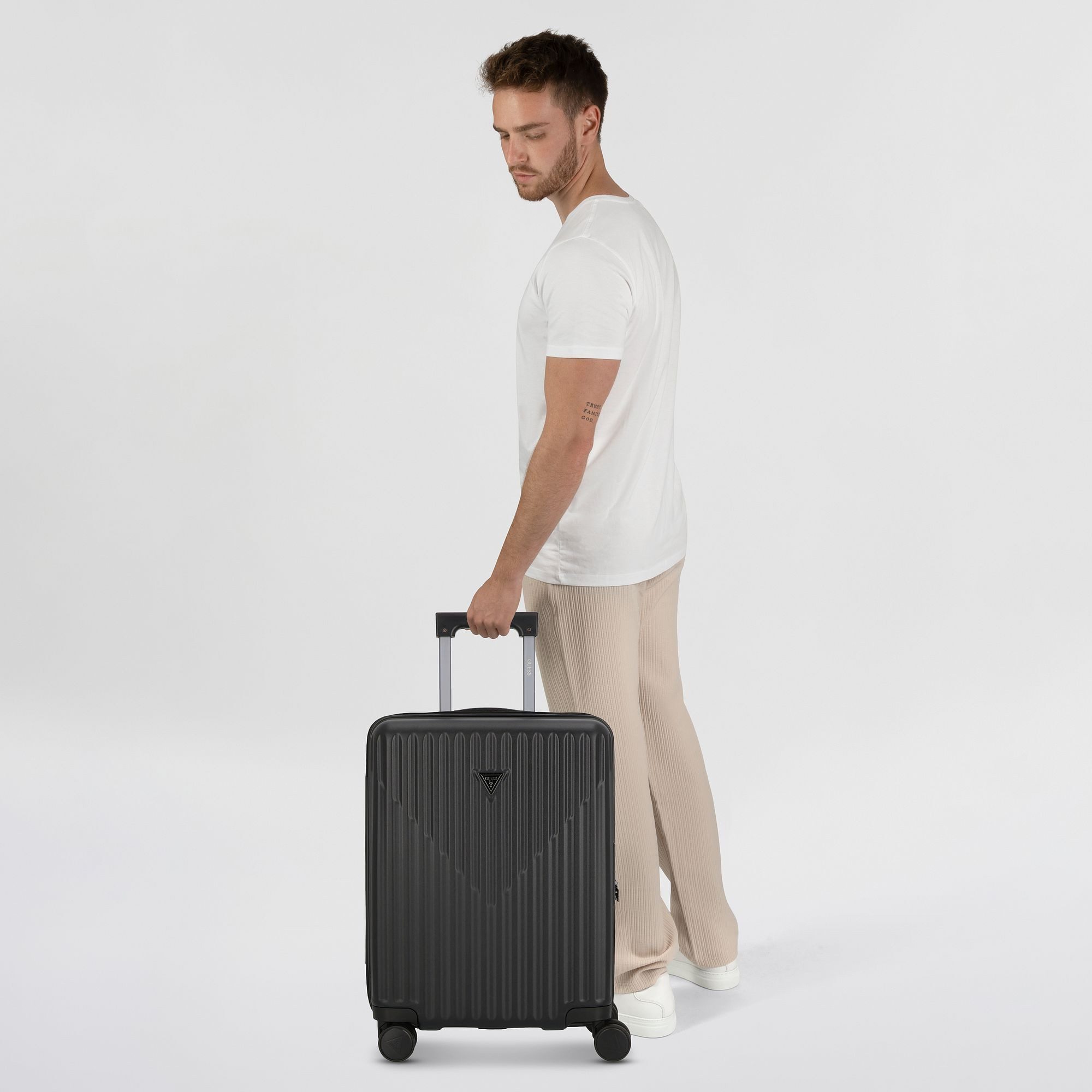 Guess Handgepäck-Trolley Olbia, 4 Rollen, Polycarbonat