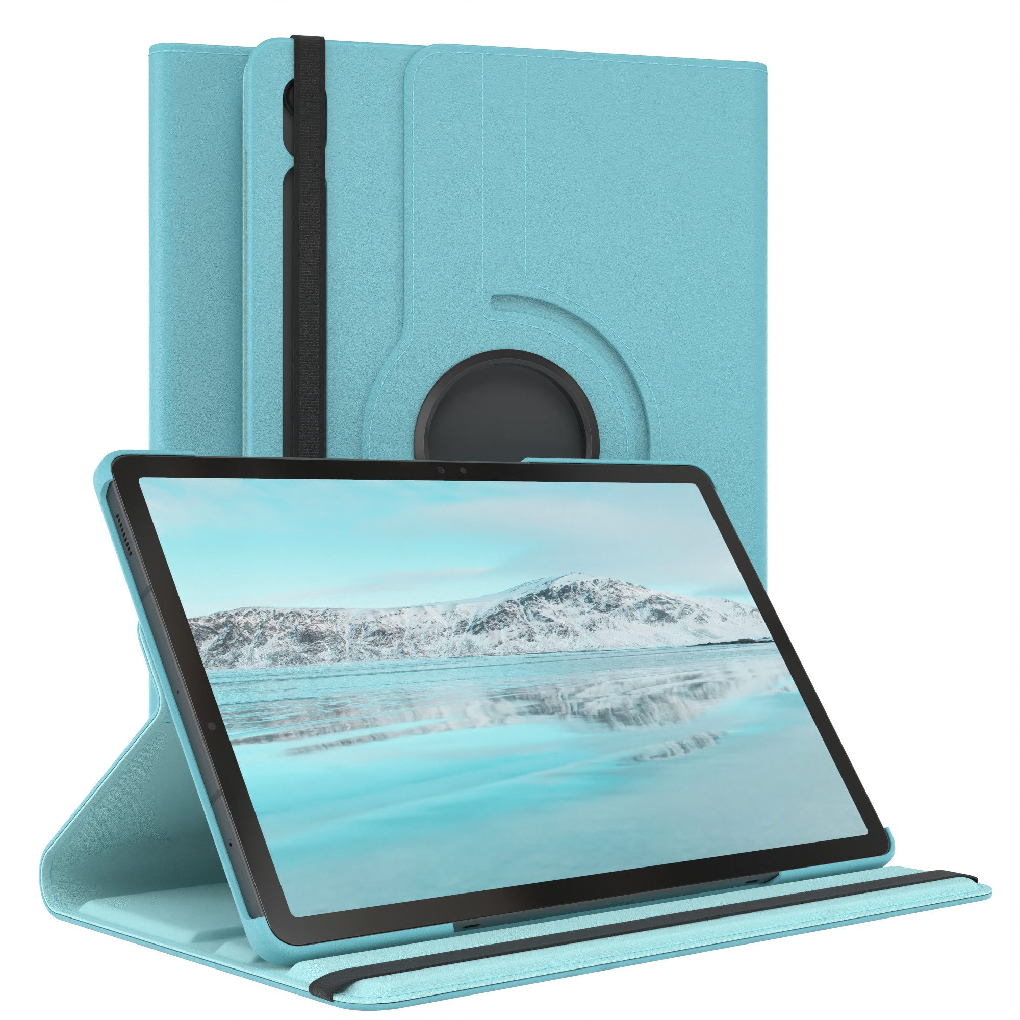 EAZY CASE Tablet-Hülle Rotation Case für Galaxy Tab S10 FE 10,9 Zoll, Schutzasche für Tablets Flipcase Hülle Kratzschutz Displayschutz Blau