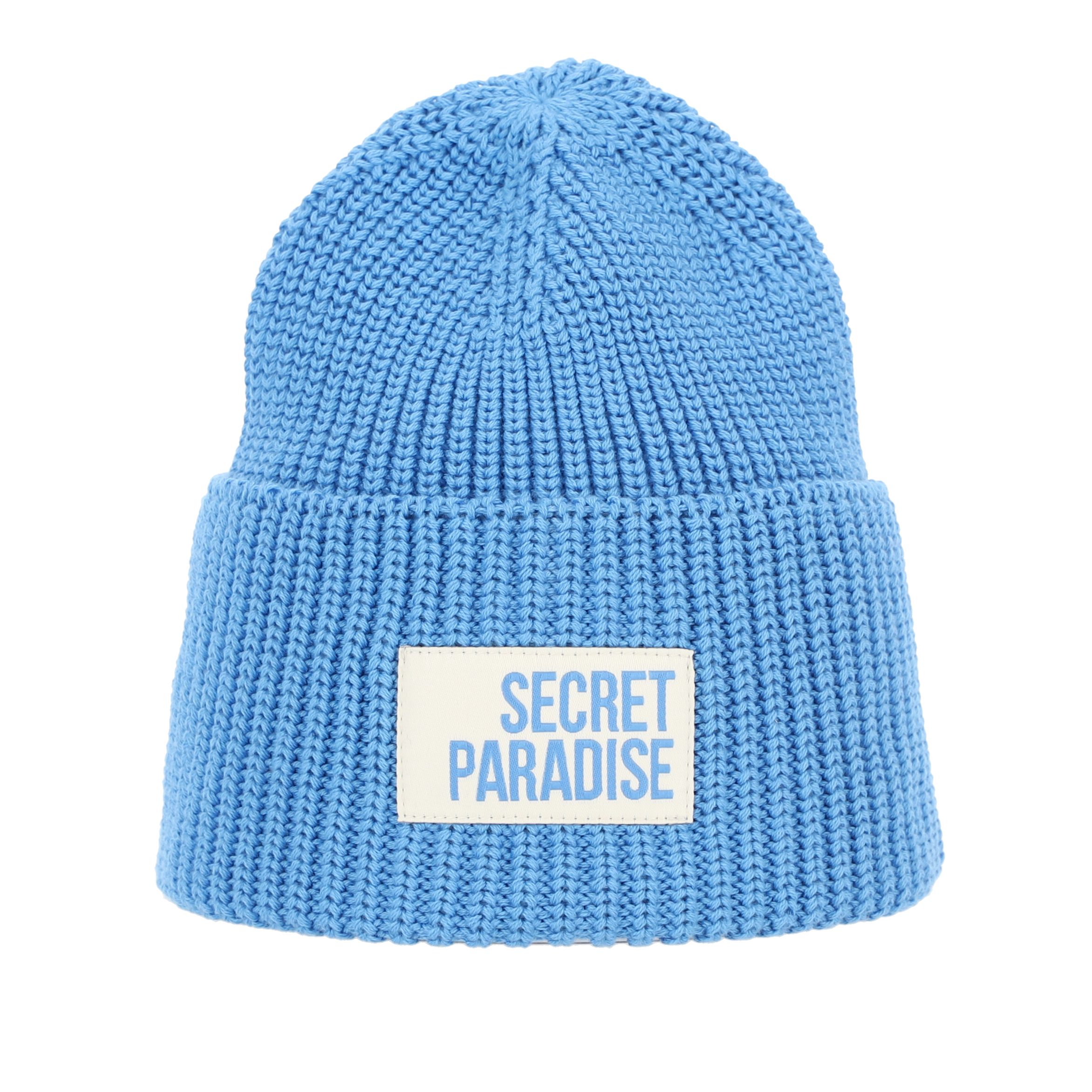 halsüberkopf Accessoires Strickmütze Achtsamkeit mit Statement-Badge günstig online kaufen