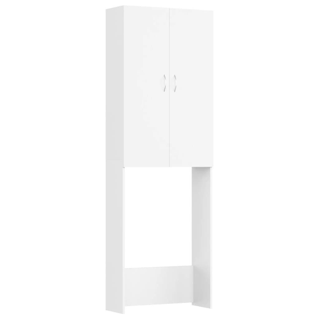 vidaXL Badregal Waschmaschinenschrank Weiß 64x25,5x190 cm günstig online kaufen