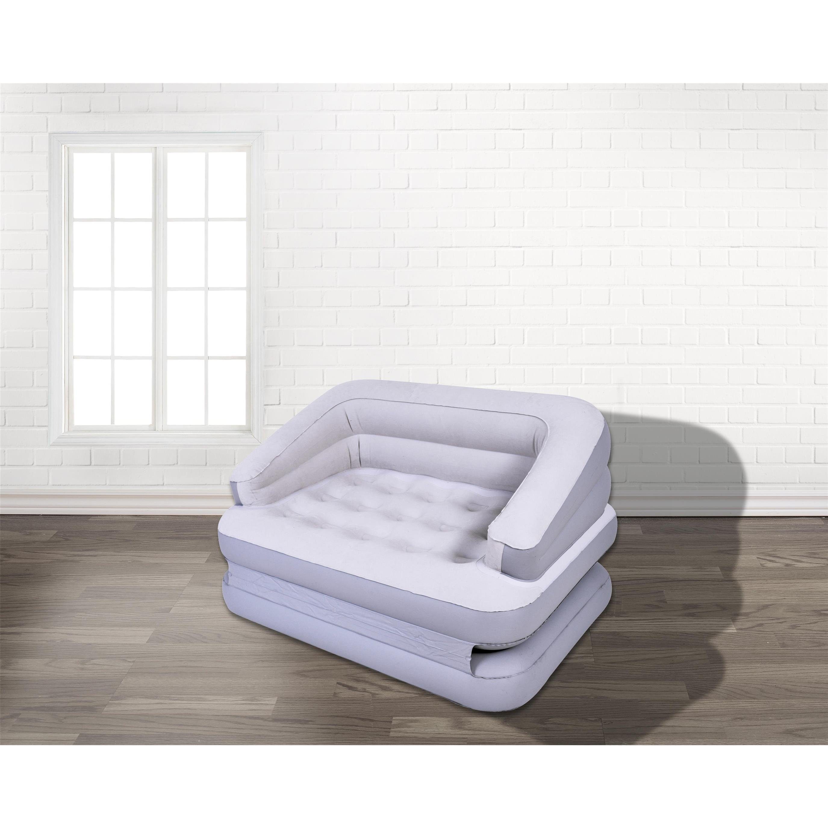 Avenli weiß-grau (Einzelpack), Luftbett 138 wandelbar aufblasbar, Doppel Sofa Luftsofa x aufblasbares x cm, zum 198 62