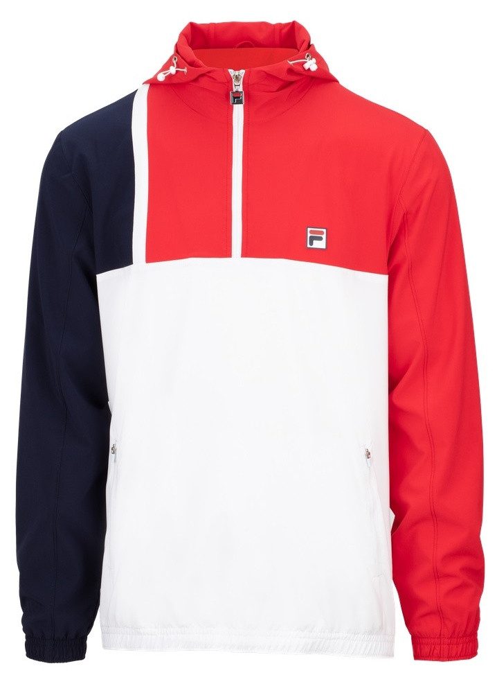 Funktionsjacke Übergangsjacke Hanno (Windbreaker, 4-Wege-Stretch) weiss/rot Herren