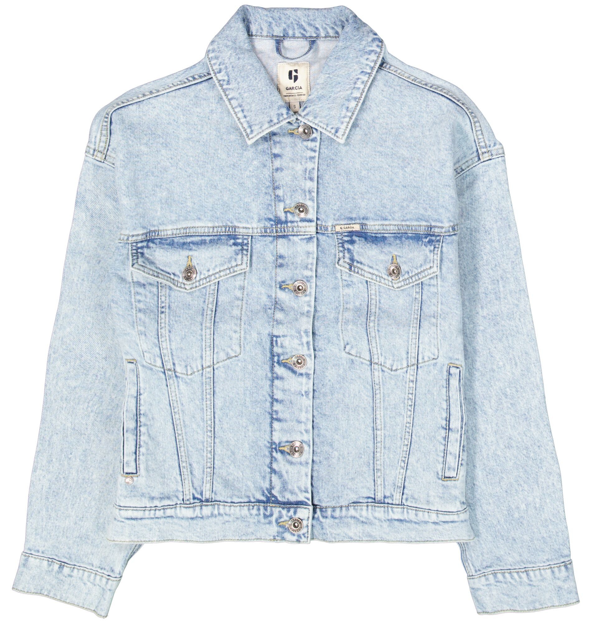 Garcia Jeansjacke mit Stretch und Knopfleiste günstig online kaufen