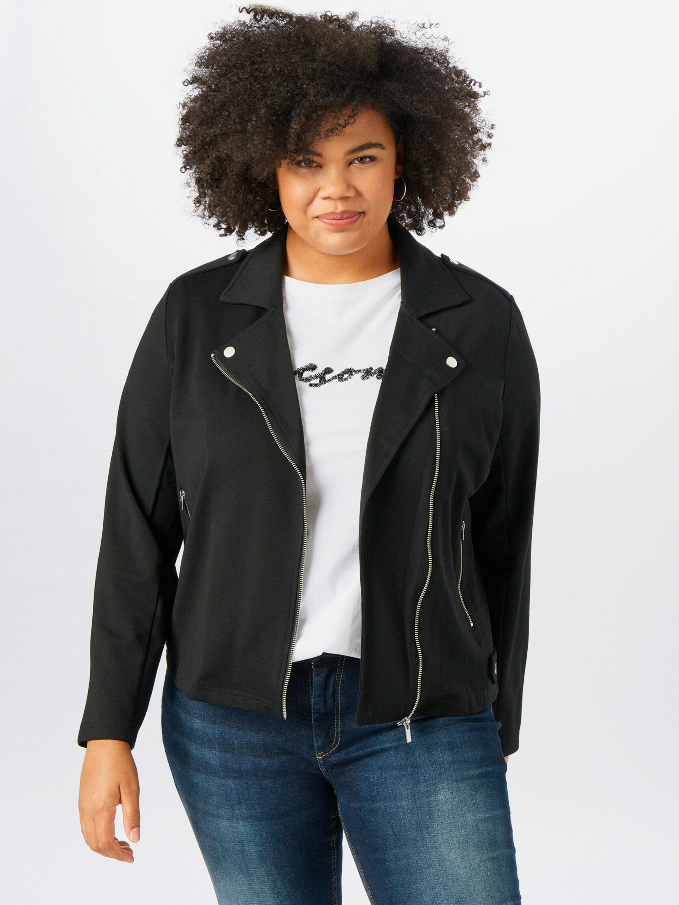 ONLY CARMAKOMA Bikerjacke CARGoldtrash (1-St) günstig online kaufen