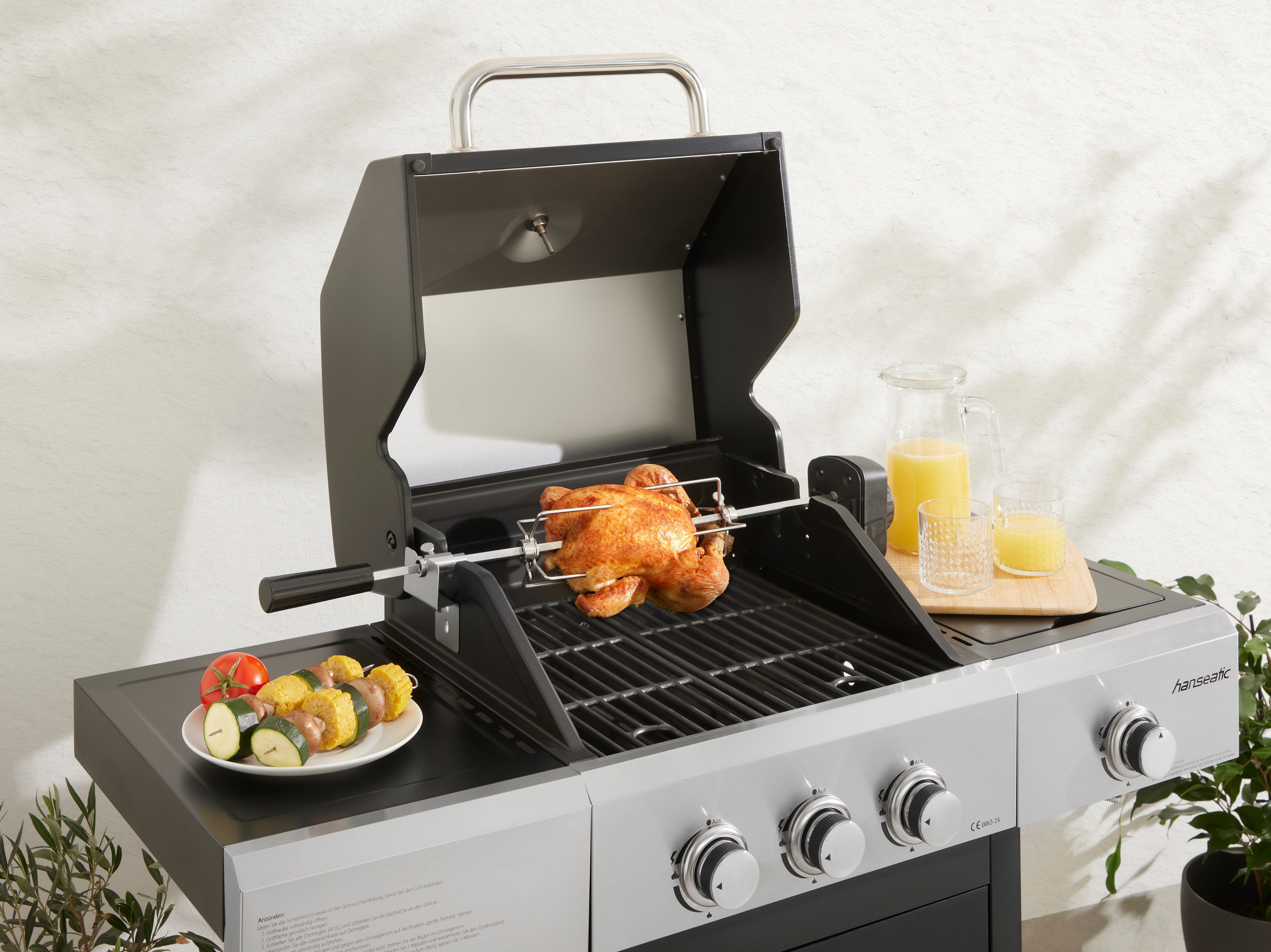 Hanseatic Grillspieß, 104 cm Länge