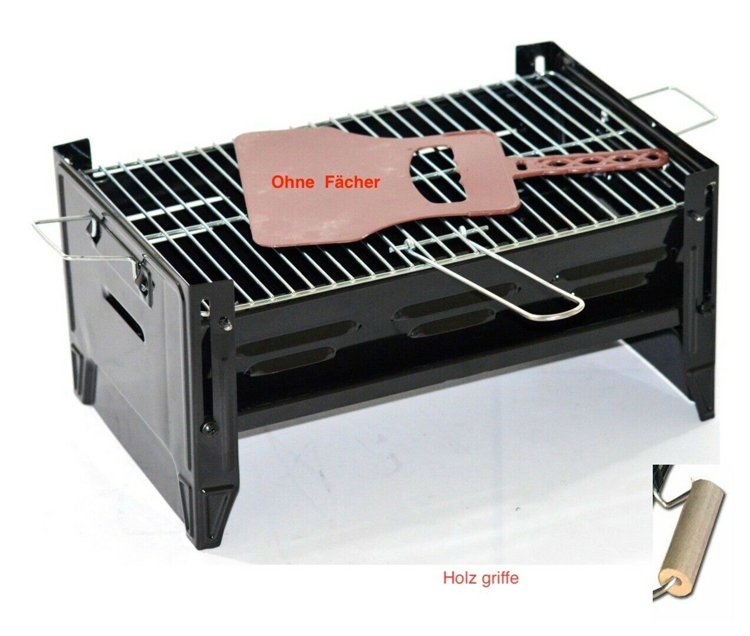 Homeline Holzkohlegrill Holzkohlegrill Ceki-Grill Gartengrill Standgrill schwarz Camping Grill Holzkohlegrill Tragbar Holzkohle grill 40 cm