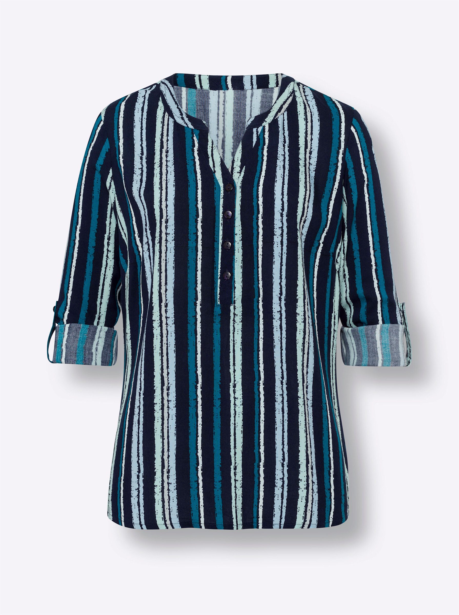 Klassische Bluse Schlupfbluse Langarm