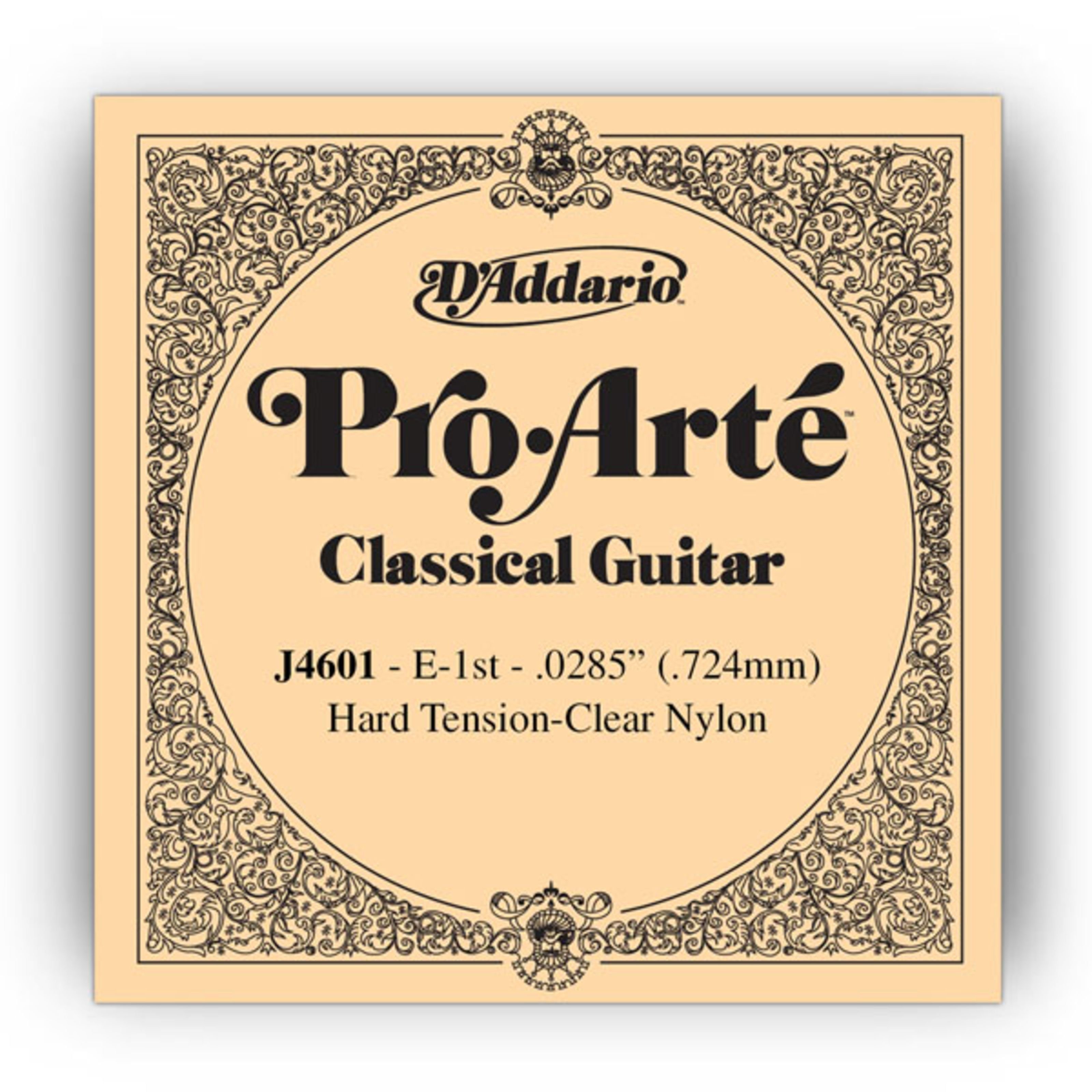Daddario Spielzeug-Musikinstrument, J4601 E1 Pro Arte Einzelsaite Hard Tension 0285/J46/J71 - Einzelsaite