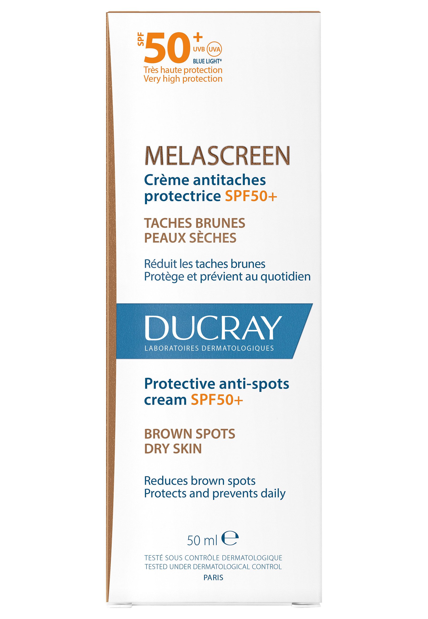 Ducray Gesichtspflege MELASCREEN Creme LSF50+ gegen Pigmentflecken -, 1-tlg.