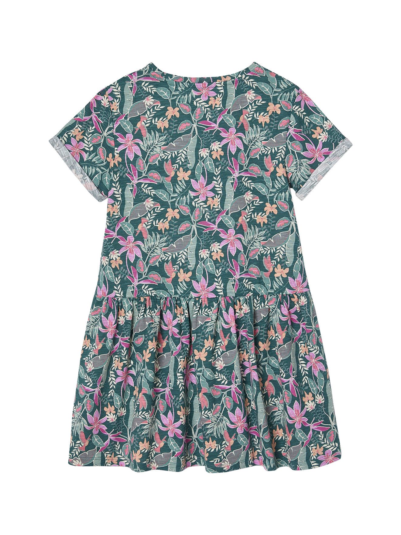vertbaudet Minikleid Mädchen Shirtkleid BASIC Elastische Taille
