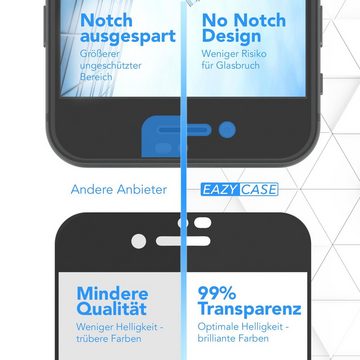 EAZY CASE Schutzfolie 2x Schutzglas für iPhone SE 2022/2020, iPhone 8/7, Bildschirmschutz Display Glasfolie 4,7 Zoll Panzerglas Glas 9H Folie
