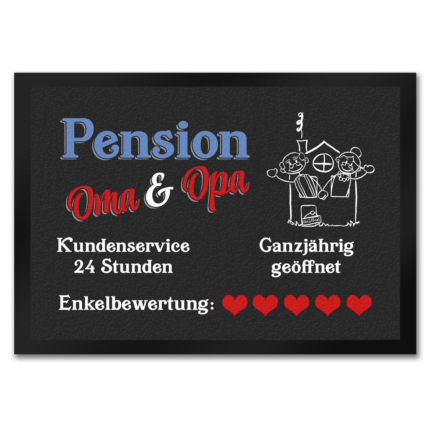 Fußmatte Pension Oma und Opa Fußmatte in 35x50 cm