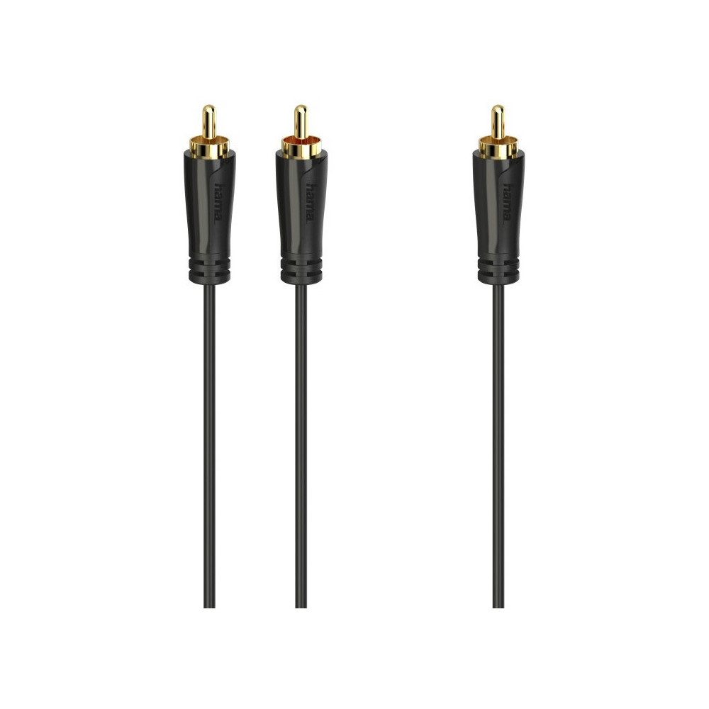 Hama Hama Subwooferkabel 5m Cinch-Stecker schwarz Audio- & Video-Adapter Cinch-Stecker schwarz zu Cinch-Stecker